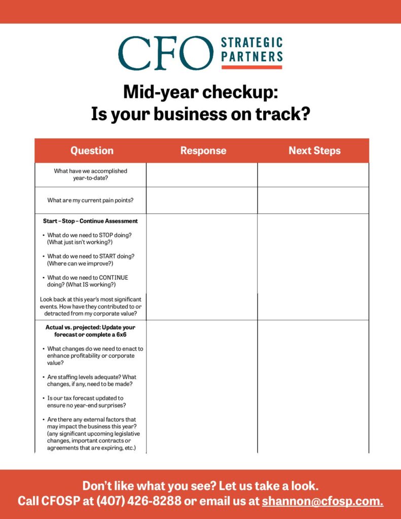 Mid-year business check up